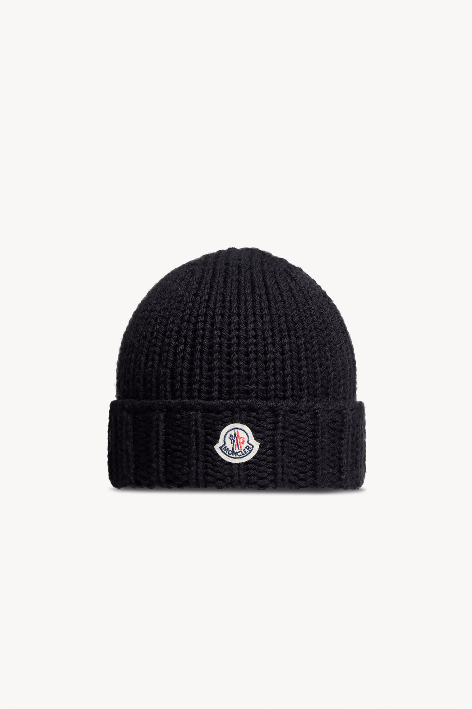 Wool Beanie Girl Black Moncler